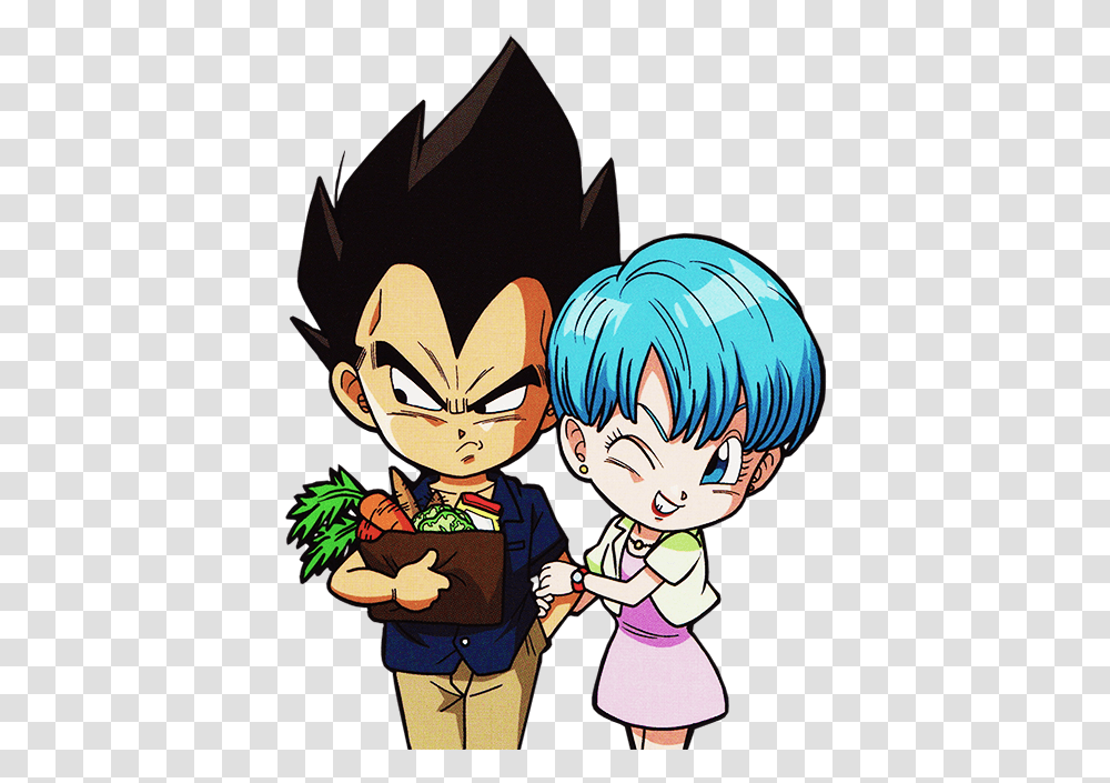 Bulma Dragon Ball Chibi Vegeta Y Bulma, Manga, Comics, Book, Person Transparent Png