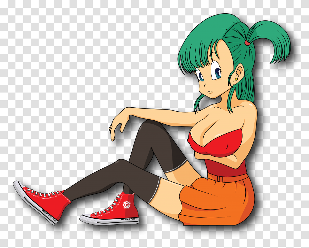 Bulma Kisscut Cartoon, Clothing, Footwear, Shoe, Person Transparent Png