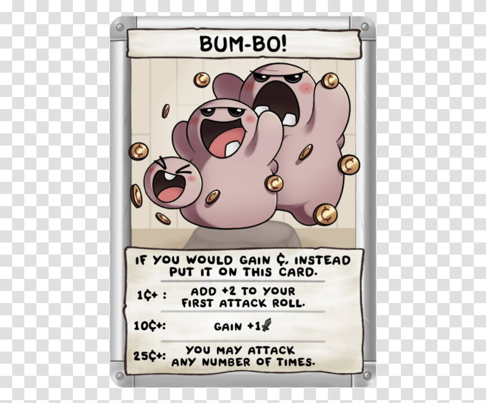 Bum Bo If You Woulo Gain Binding Of Isaac Four Souls Loot Card, Advertisement Transparent Png