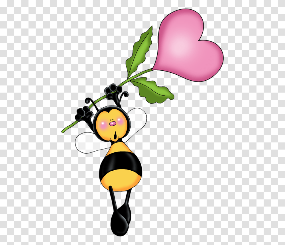Bumble Bee Love Te Deseo Buenos Dias, Plant, Light, Food, Fruit Transparent Png