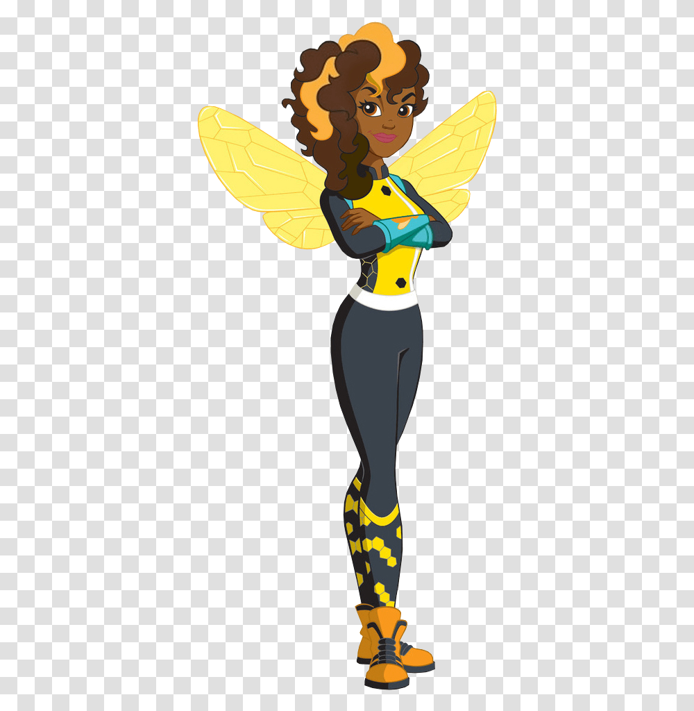 Bumble Bee Super Hero Girls, Person, Costume, Pants Transparent Png