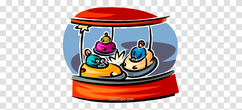 Bumper Cars Royalty Free Vector Clip Art Illustration, Drum, Percussion, Musical Instrument, Birthday Cake Transparent Png