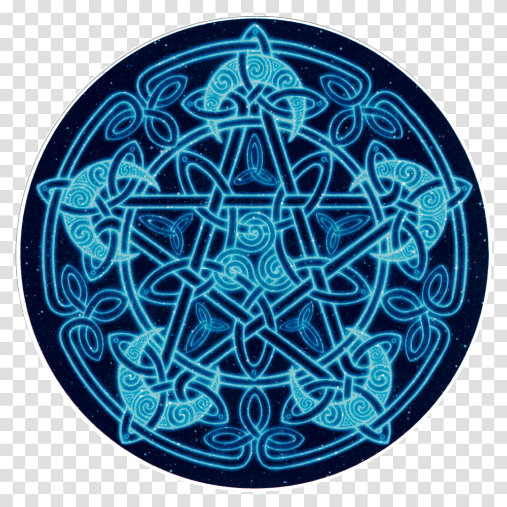 Bumper Sticker Decal Celtic Moon Pentacle, Pattern, Rug, Ornament Transparent Png