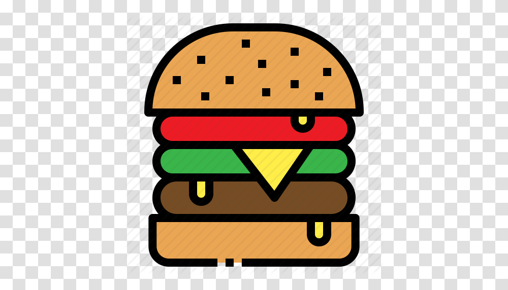 Bun Burger Fastfood Hamburger Meat Icon, Clock Tower, Architecture, Building, Sandwich Transparent Png