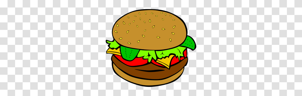 Bun Free Clipart, Burger, Food Transparent Png
