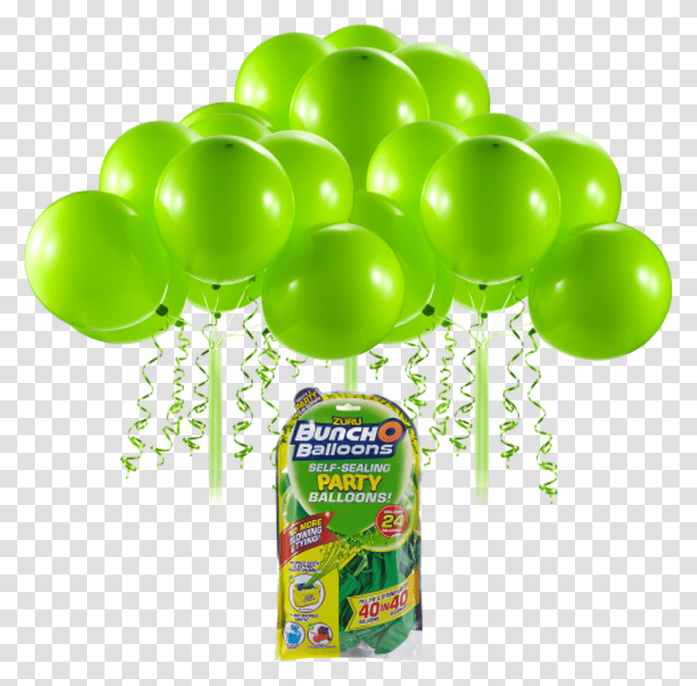 Bunch O Balloons Party Balloons Blue, Green, Food, Candy Transparent Png
