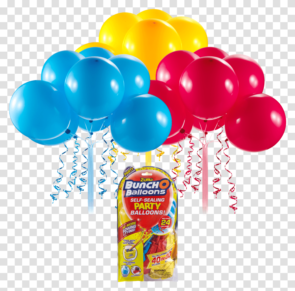 Bunch O Balloons Party Balloons Blue Transparent Png