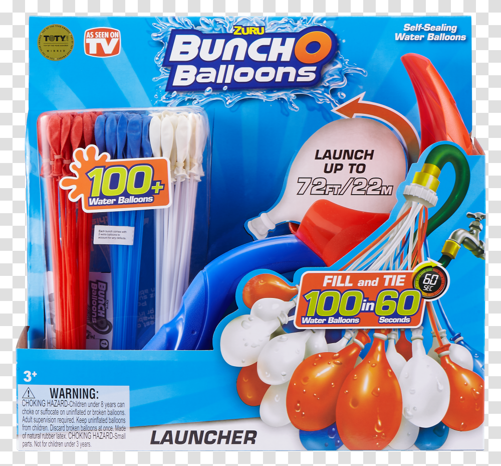 Bunch O Balloons Red White Blue Transparent Png