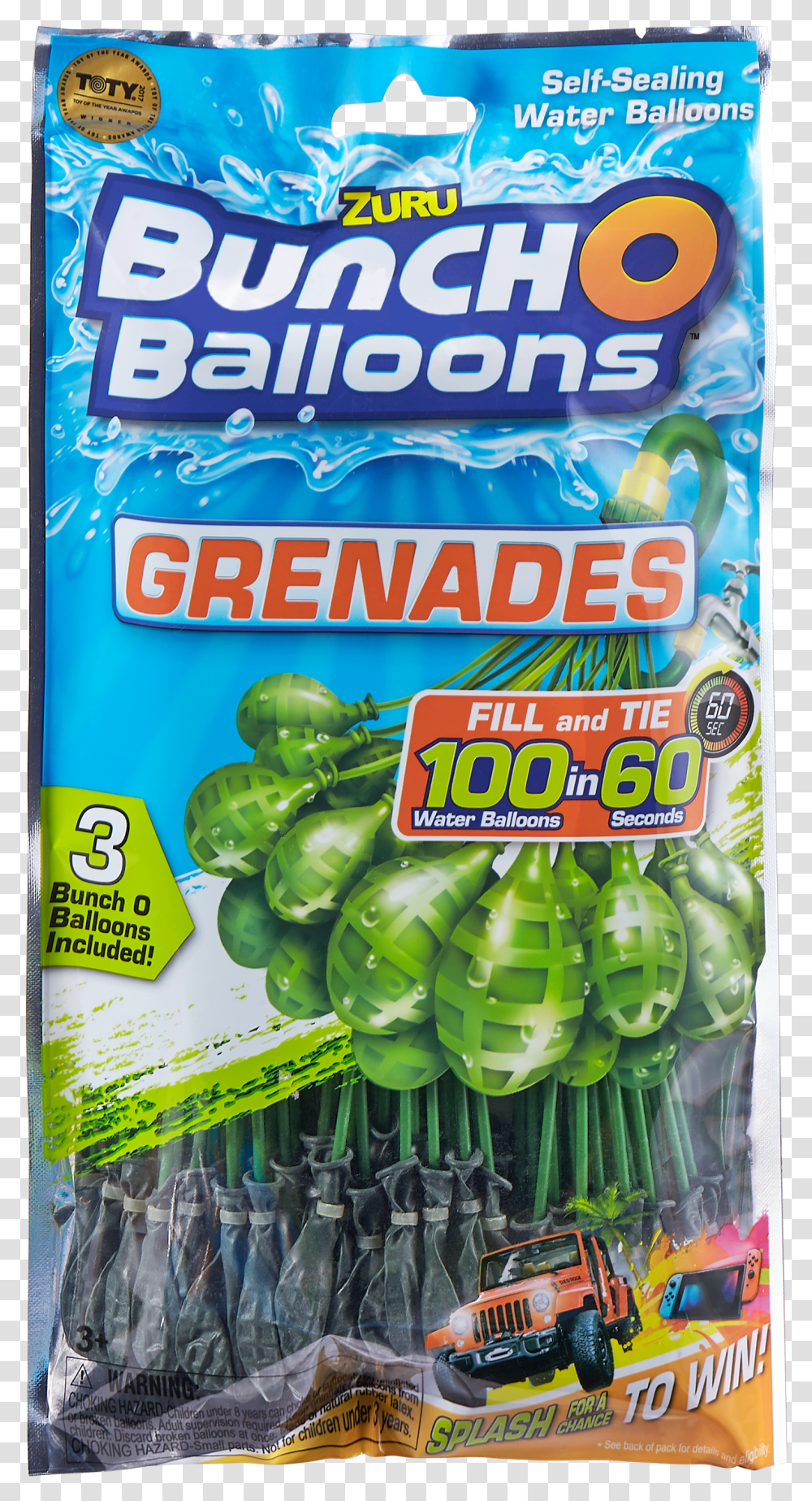 Bunch O Balloons Splash To Win Transparent Png