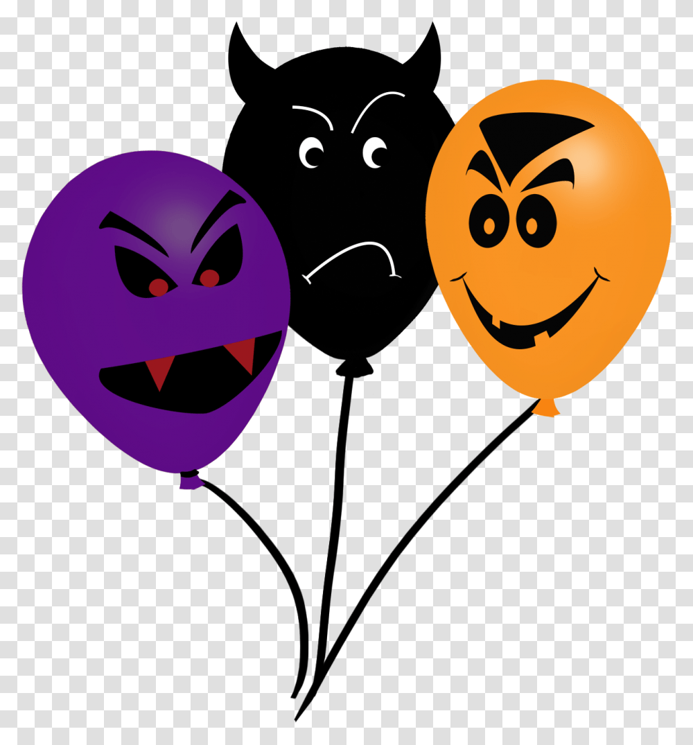 Bunch Of Balloons For Halloween Cartoon, Pac Man Transparent Png