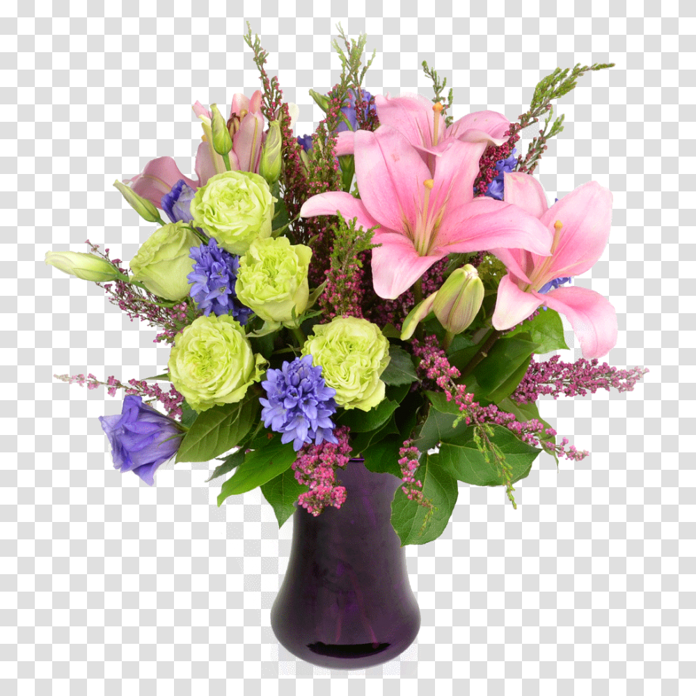 Bunch Of Flowers Tender Heart Flower Arrangement Flower Arrangement, Floral Design, Pattern, Graphics, Plant Transparent Png
