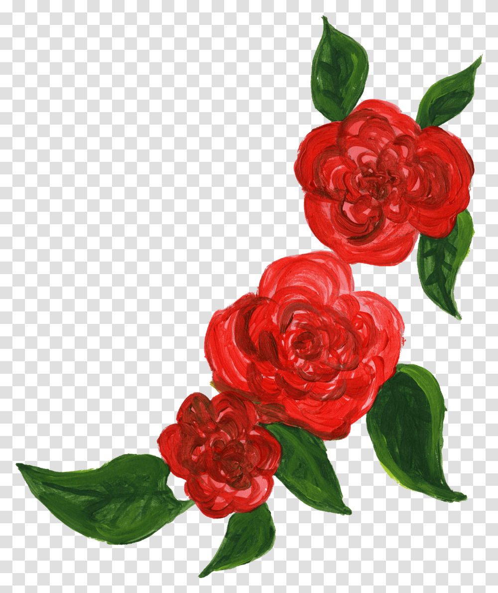 Bunch Of Flowers Watercolor Red Roses Background Red Flower, Plant, Blossom, Carnation, Peony Transparent Png