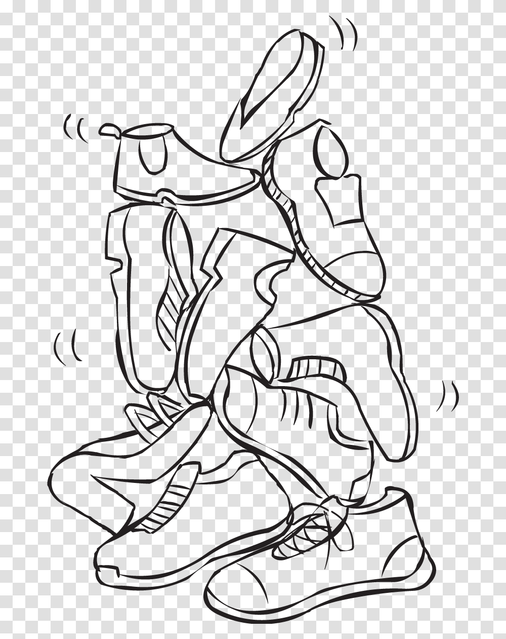 Bunch Of Shoes Stacked On Top Of Each Other To Form Line Art, Tree, Plant, Christmas Tree, Ornament Transparent Png