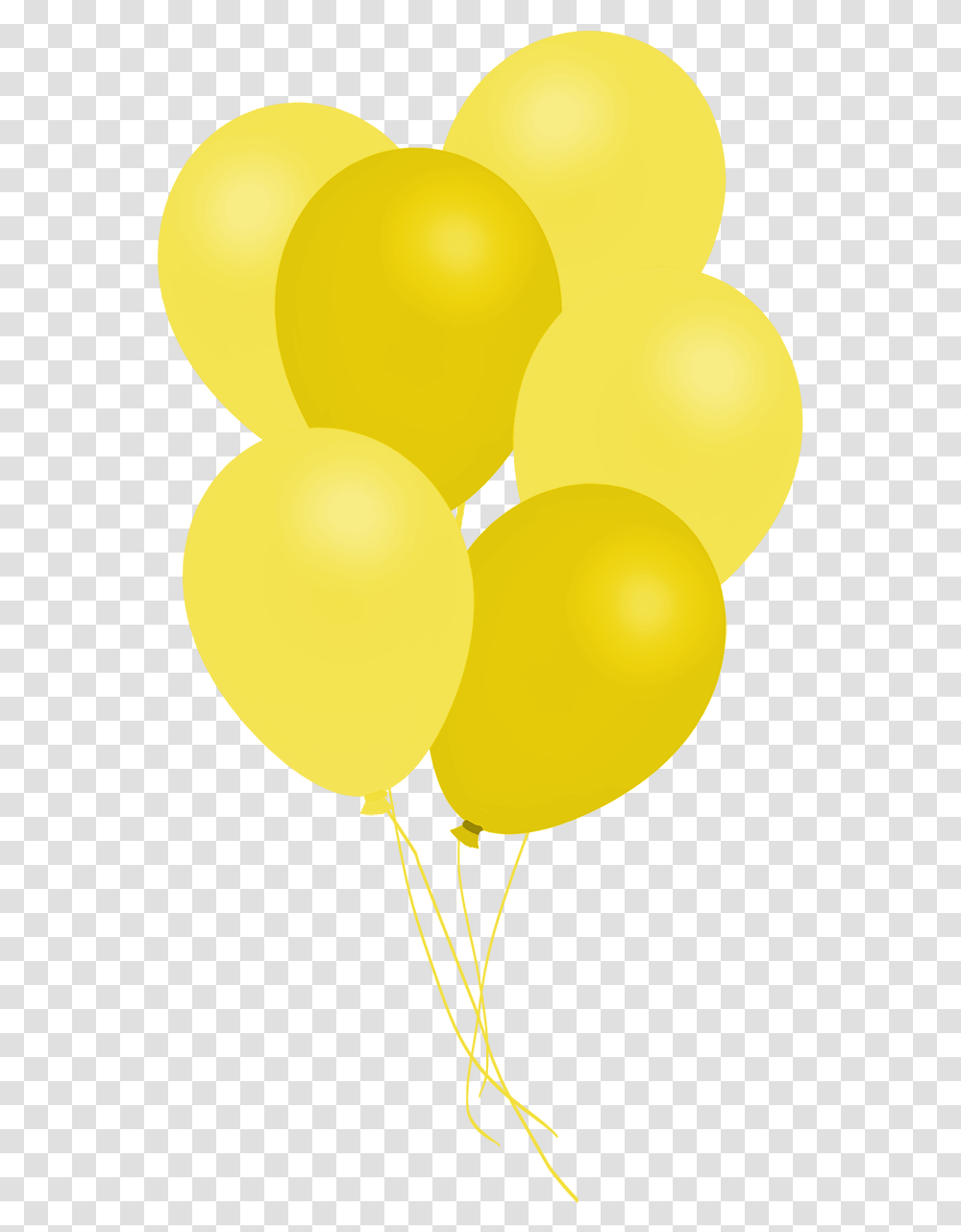 Bunch Of Yellow Balloons Balloon Transparent Png