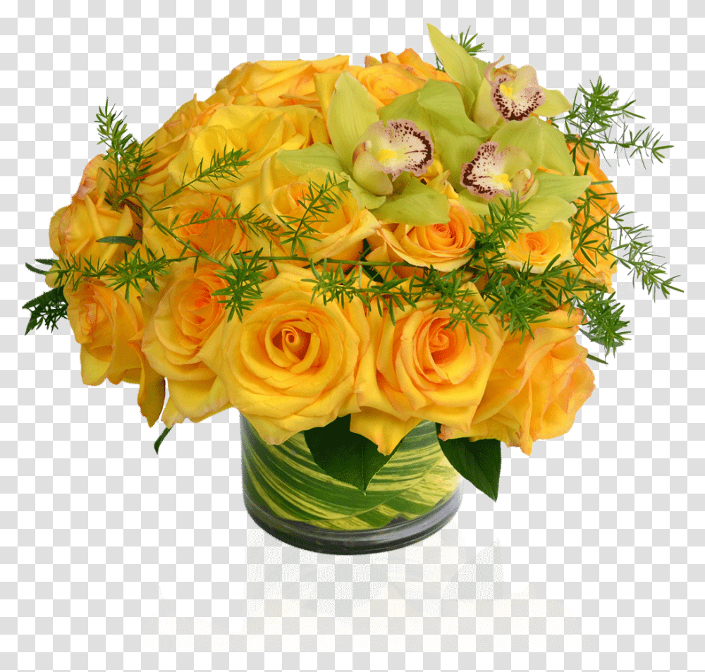 Bundle Of Sunshine Bouquet Sunshine Roses, Plant, Flower, Blossom, Graphics Transparent Png
