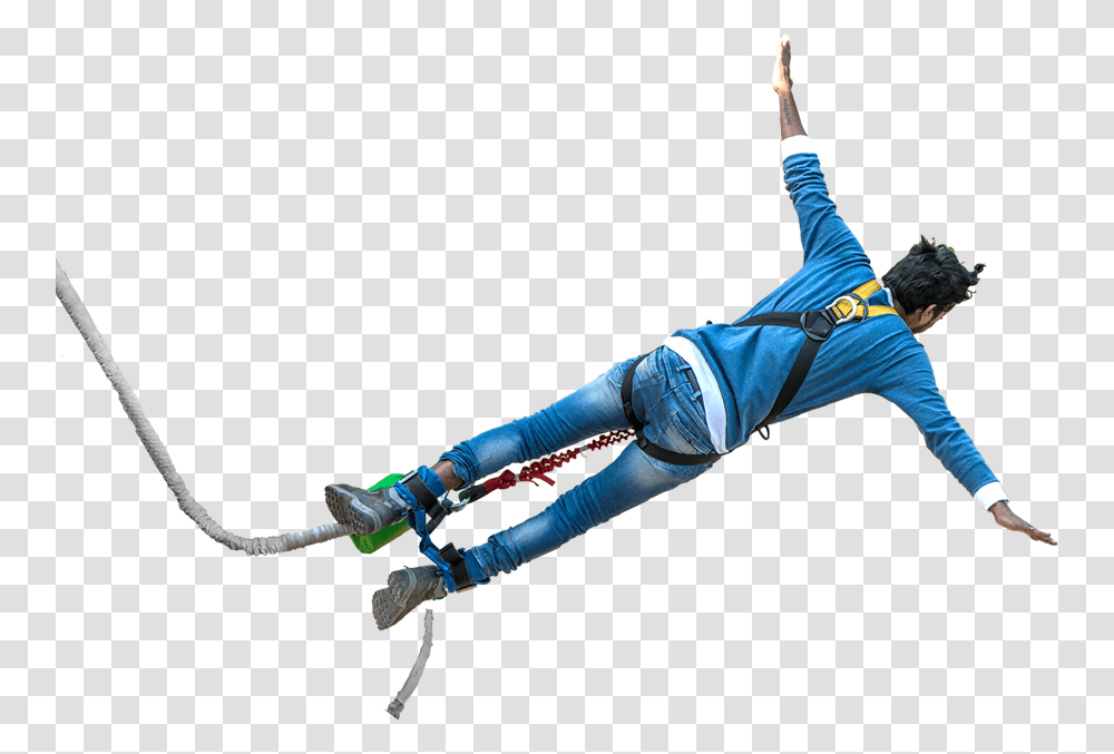 Bungee Jump Business, Person, Human, Outdoors, Rope Transparent Png