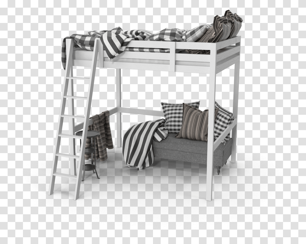 Bunk Bed, Furniture, Crib, Pillow, Cushion Transparent Png
