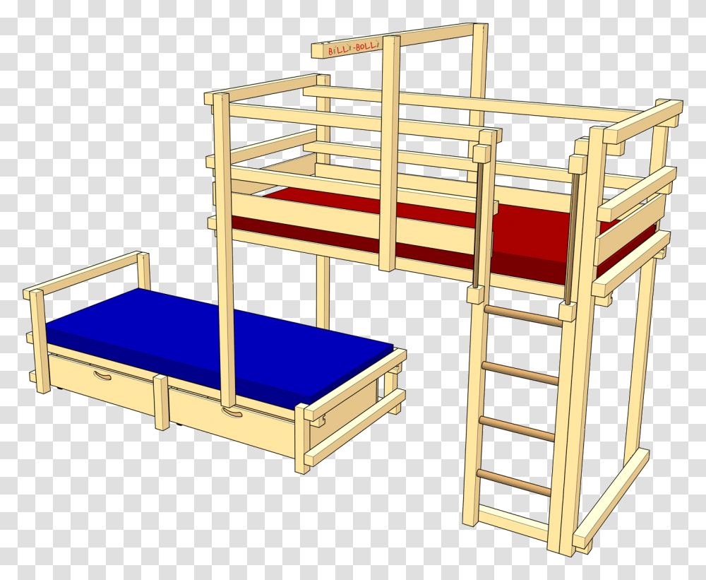 Bunk Bed Laterally Staggered Bunk Bed, Furniture Transparent Png