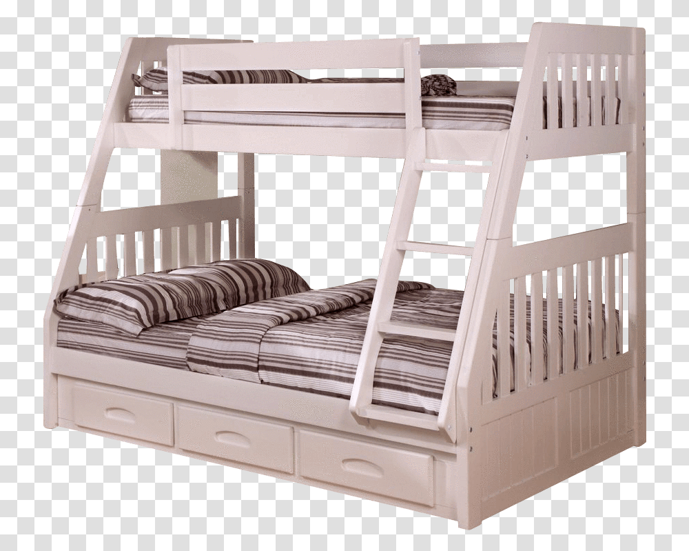 Bunk Bed With Trundle Bed, Furniture, Crib Transparent Png