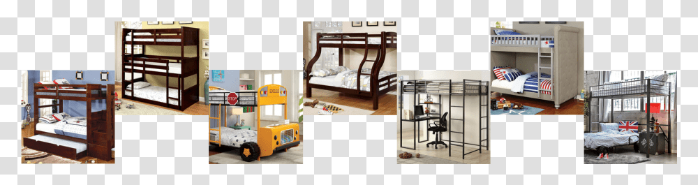 Bunk Beds Bunk Bed, Furniture, Housing, Building, Bedroom Transparent Png