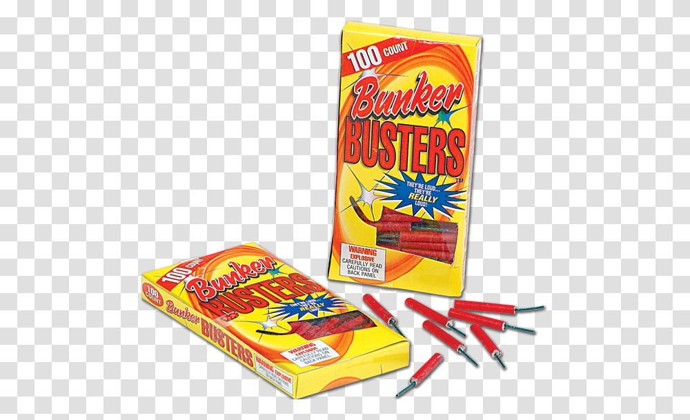 Bunker Buster Firecrackers, Gum, Flyer, Poster, Paper Transparent Png