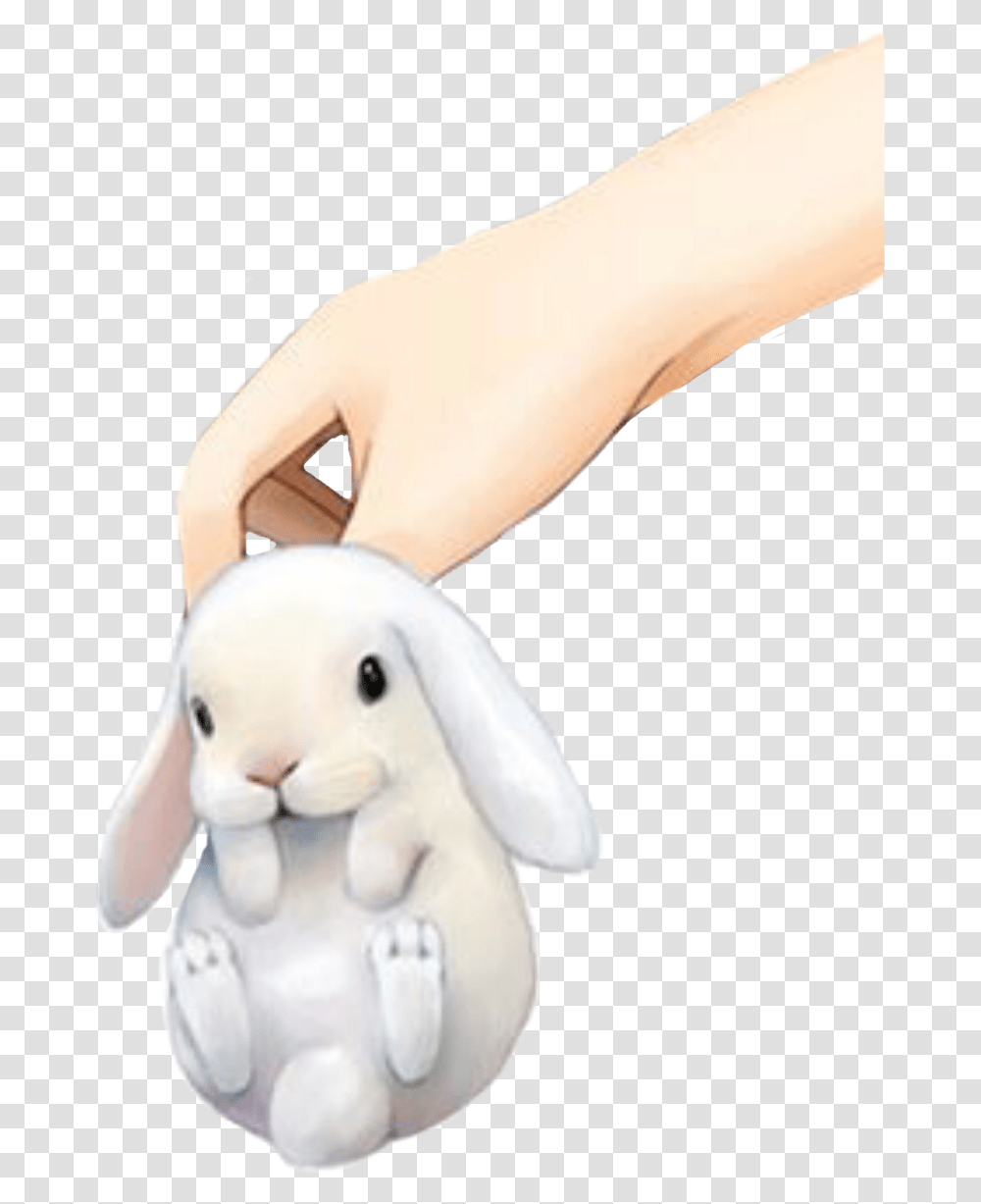 Bunny Baby Rabbit Hand Freetoedit Stuffed Toy, Figurine, Person, Human, Plush Transparent Png