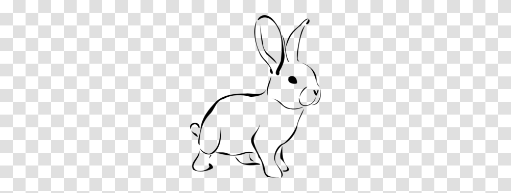 Bunny Black And White Bunny Clipart Black And White Free Images, Rodent, Mammal, Animal, Rabbit Transparent Png