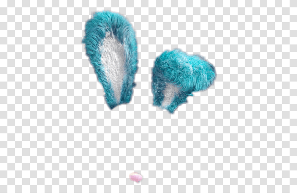 Bunny Blue Snapchat Filter Lense Turquoise Stickers Fre Wool, Jewelry, Accessories, Gemstone, Ice Transparent Png