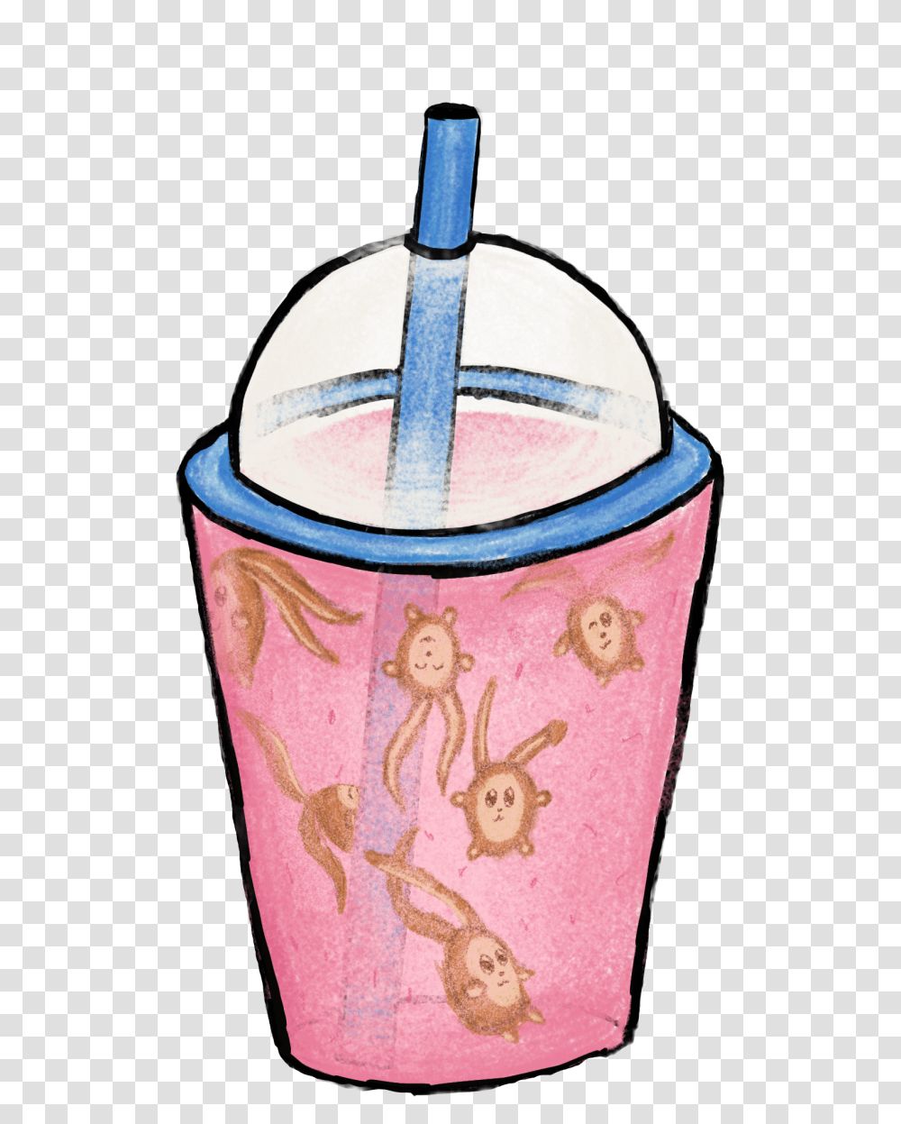 Bunny Bubbletea Bubble Tea Drink Drawing Draw Art Cute, Beverage, Barrel, Milk, Animal Transparent Png