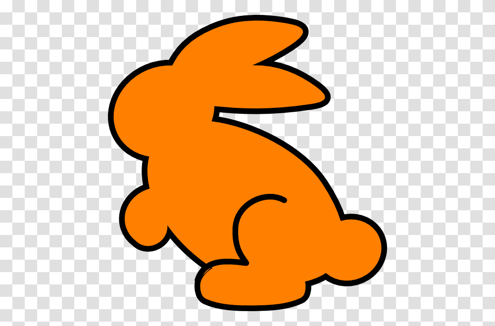 Bunny Clip Art At Clker Com Vector Orange Bunny Clipart, Animal, Toy, Amphibian Transparent Png