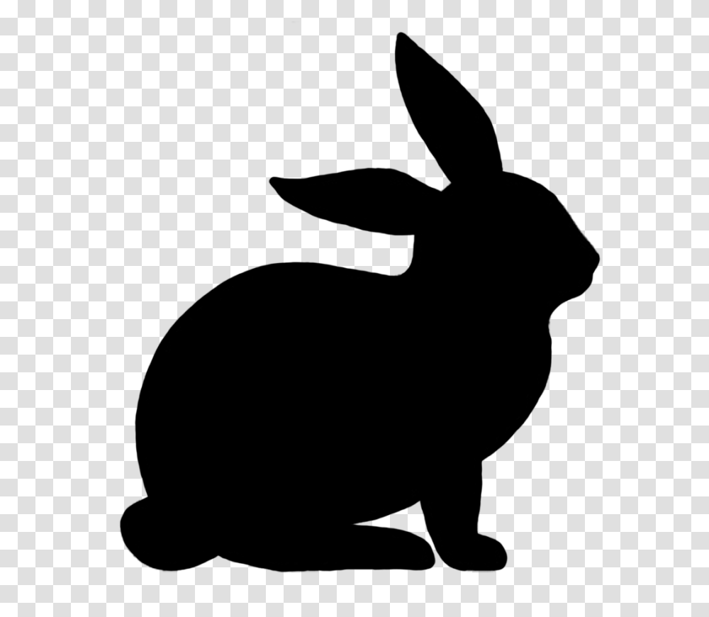 Bunny Clipart Silhouette Pencil And In Color New Origami, Mammal, Animal, Rabbit, Rodent Transparent Png