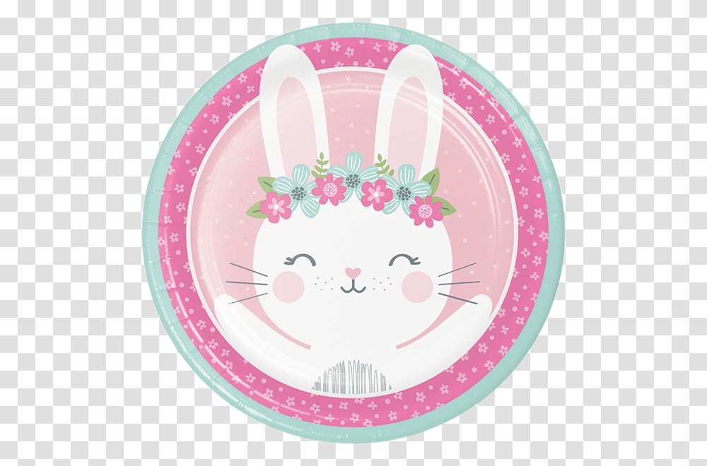 Bunny Dinner Plates Birthday Bunny Clipart, Dish, Meal, Food, Platter Transparent Png
