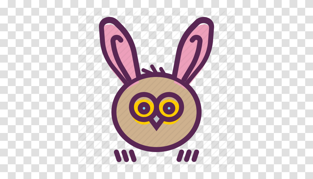Bunny Ears Easter Owl Rabbit Icon, Rodent, Mammal, Animal, Hare Transparent Png