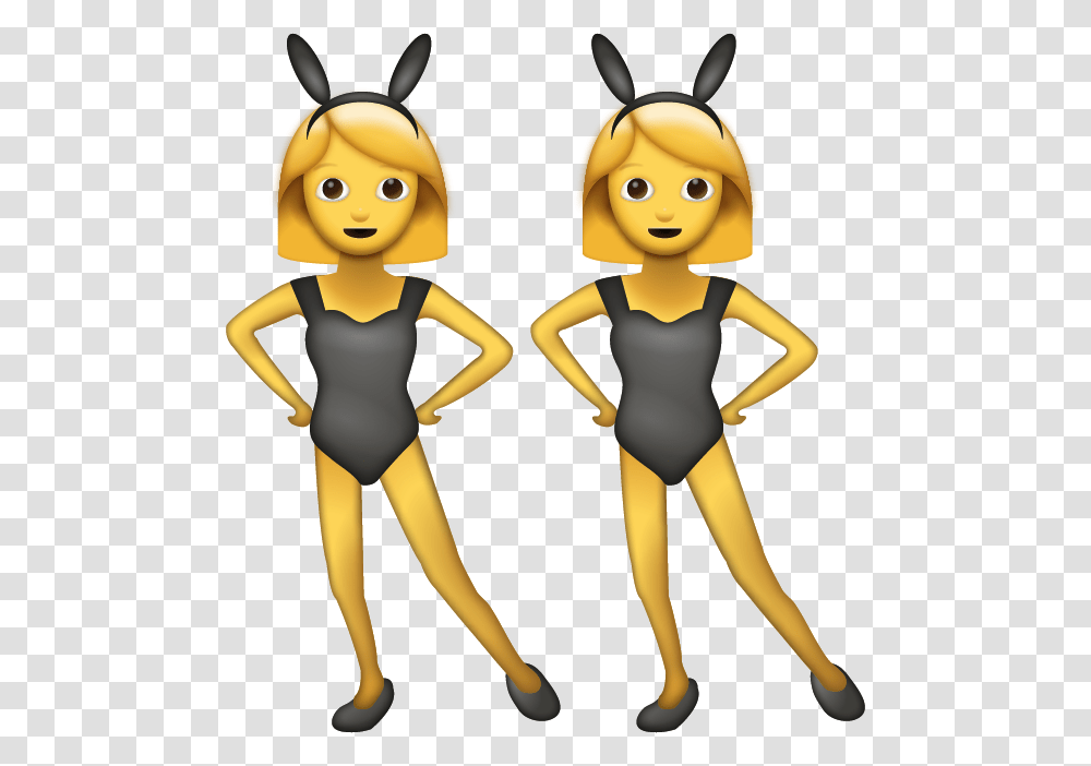 Bunny Ears Emoji, Person, Female, Girl, People Transparent Png