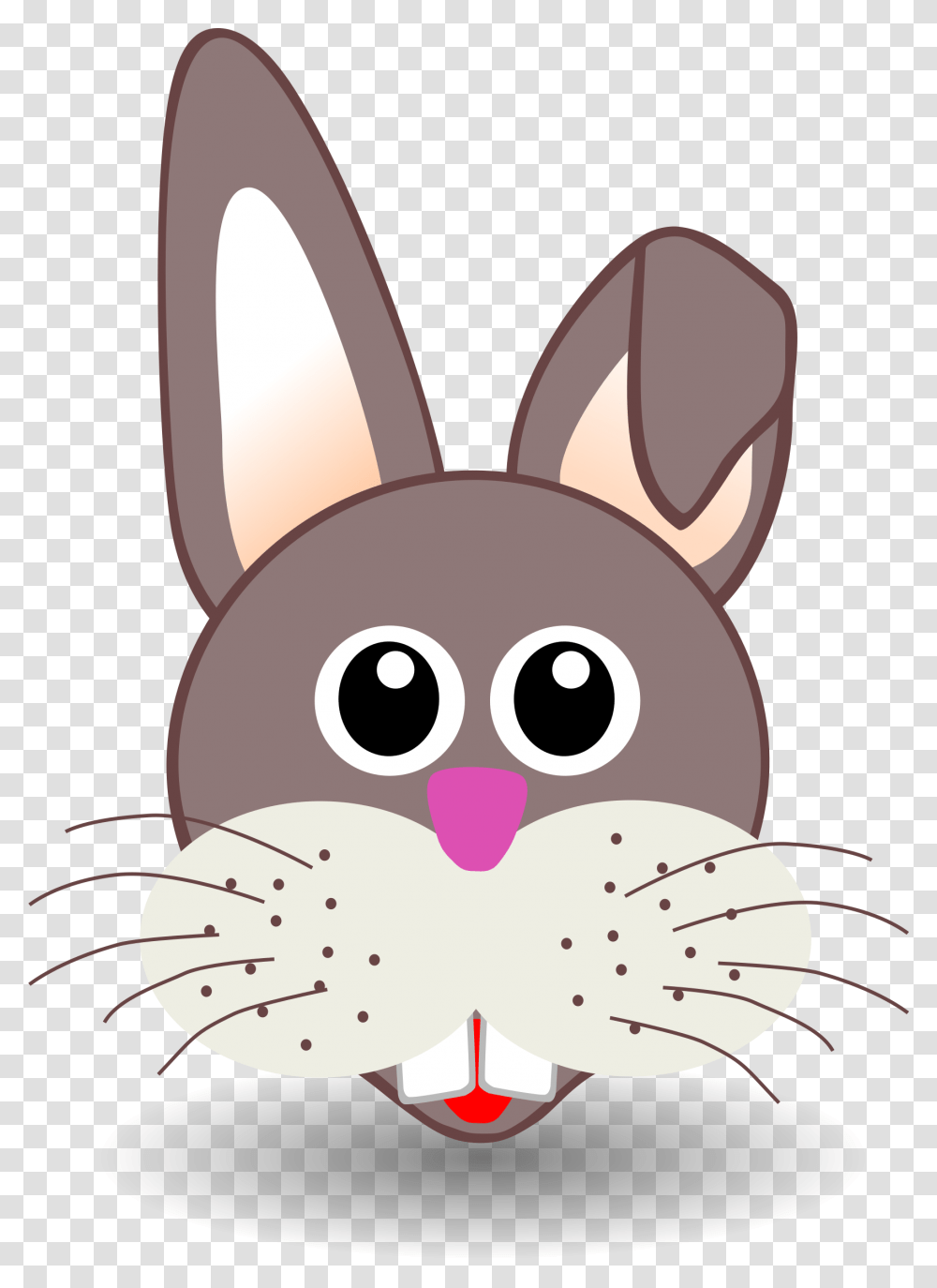 Bunny Face Clipart Free, Mammal, Animal, Label Transparent Png