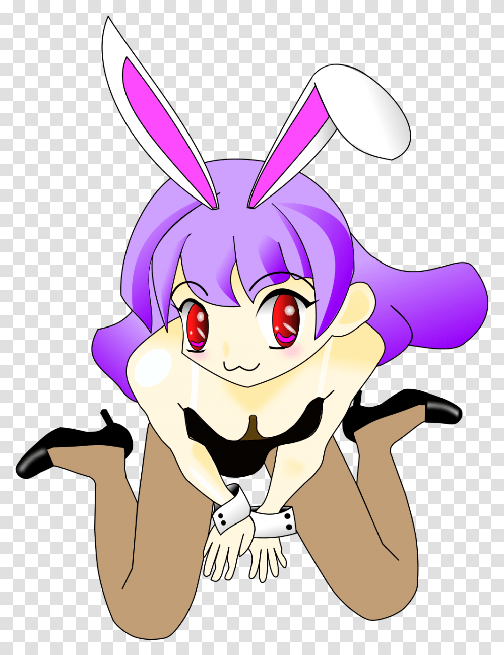 Bunny Girl With Purple Hair, Comics, Book Transparent Png