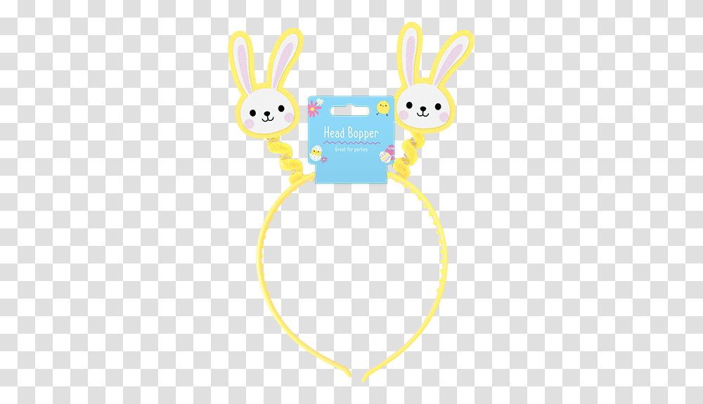 Bunny Head Boppers Easter Ears For Kids Happy, Text, Electronics, Rattle, Adapter Transparent Png