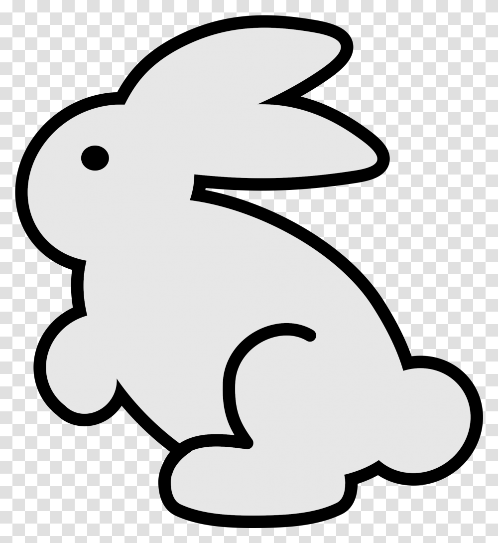 Bunny Icon Clip Arts Easter Bunny Black And White Clip Art, Animal, Rodent, Mammal, Rabbit Transparent Png