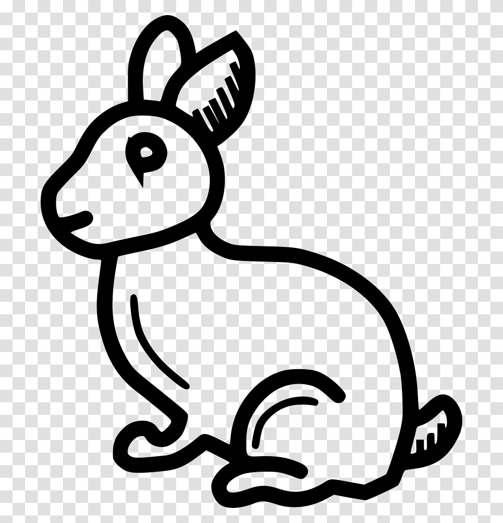 Bunny Rabbit Cute Happy Animal, Mammal, Lawn Mower, Tool, Rodent Transparent Png