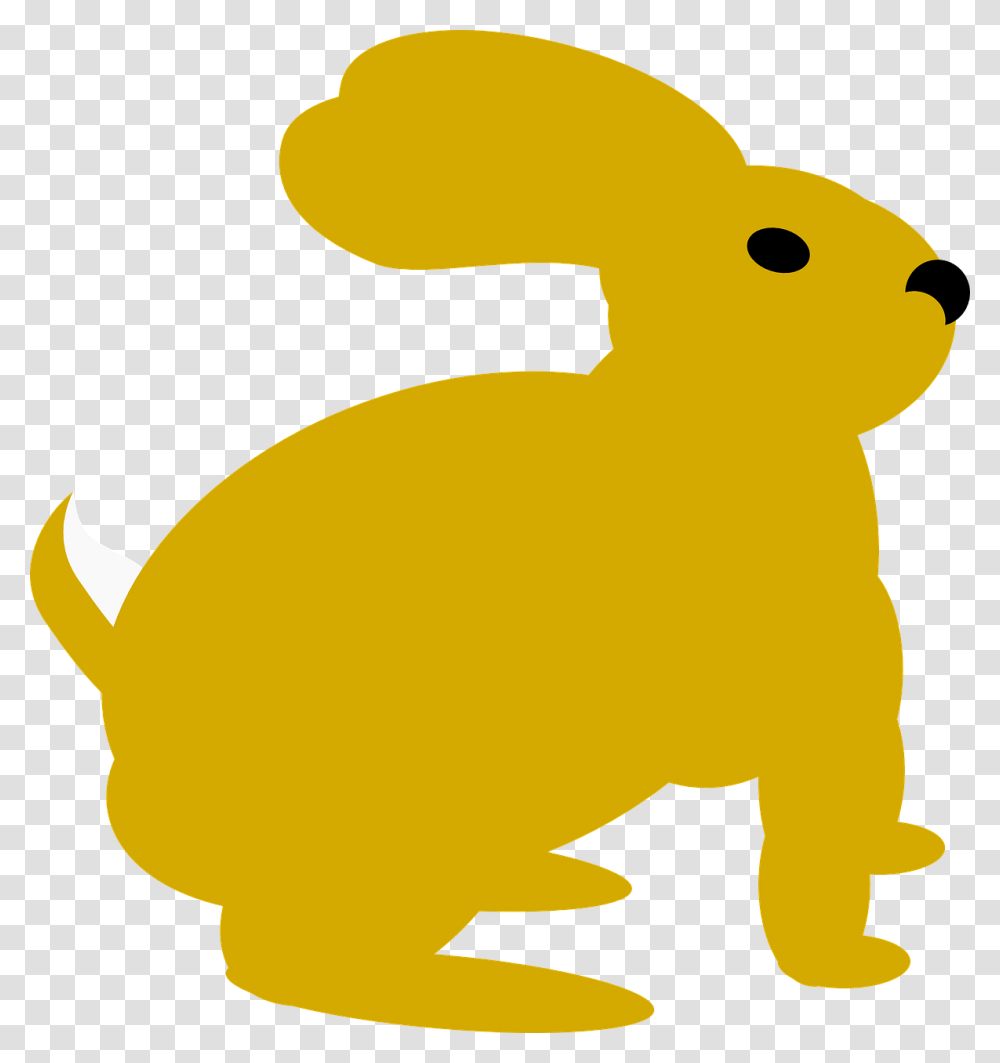 Bunny Rabbit Mammal Free Picture Yellow Rabbit Clipart, Animal, Rodent, Label Transparent Png