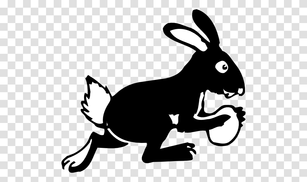 Bunny Running With Egg Clip Art, Animal, Stencil, Mammal, Dog Transparent Png