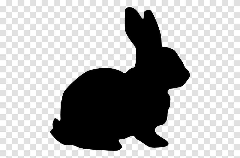 Bunny Silohette Image Rabbit Silhouette Clip Art, Stencil, Rodent, Mammal, Animal Transparent Png