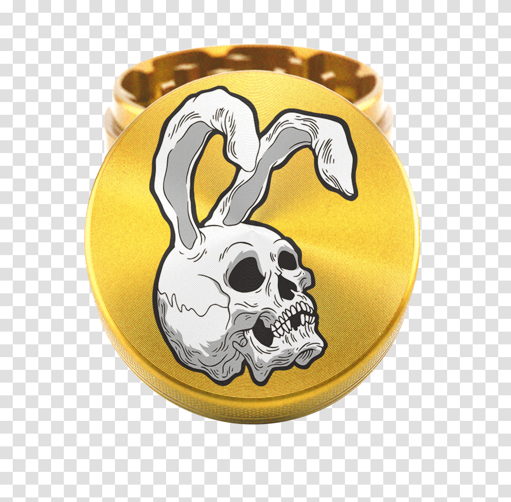 Bunny Skull Grinder, Logo, Trademark, Pirate Transparent Png