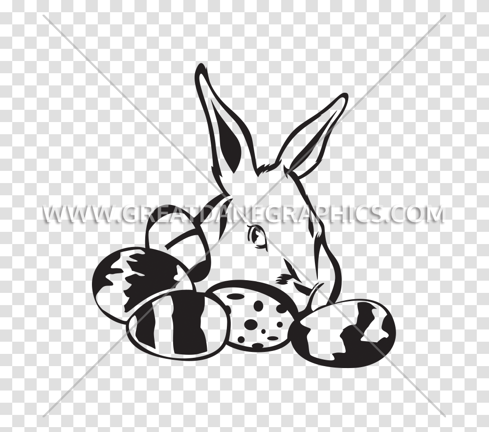 Bunny With Easter Eggs Production Ready Artwork For T Shirt Printing, Plant, Mammal, Animal, Fruit Transparent Png