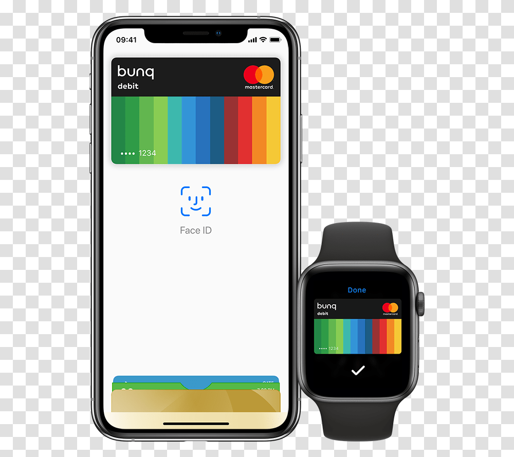 Bunq Apple Pay, Mobile Phone, Electronics, Cell Phone, Wristwatch Transparent Png