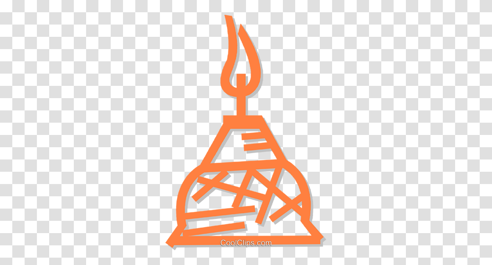 Bunsen Burner Royalty Free Vector Clip Art Illustration, Triangle, Star Symbol Transparent Png