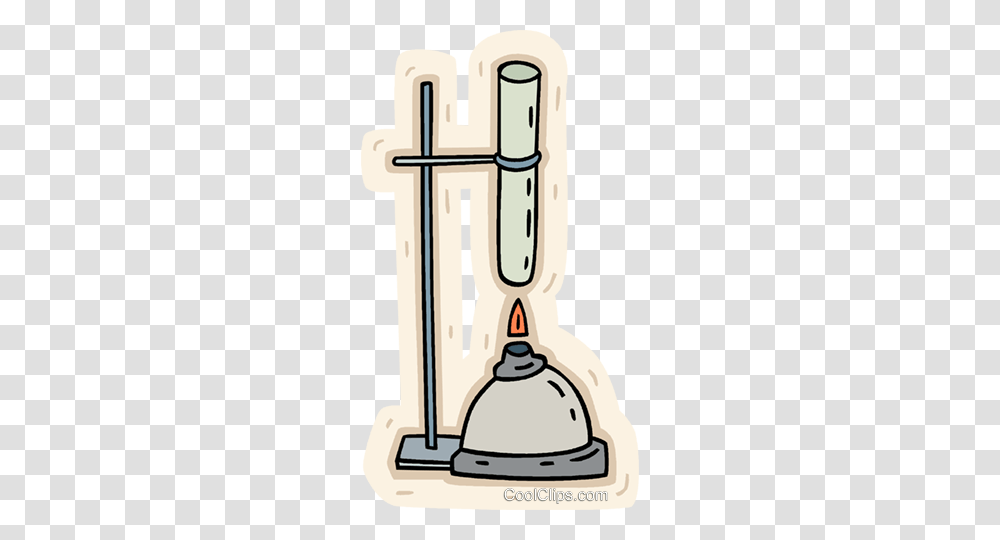 Bunsen Burner With Test Tube Royalty Free Vector Clip Art, Gas Pump, Machine Transparent Png