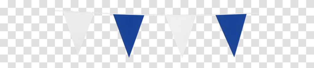 Bunting Pe 10m Blauwe Slingers, Triangle, Cowbell, Screen, Electronics Transparent Png
