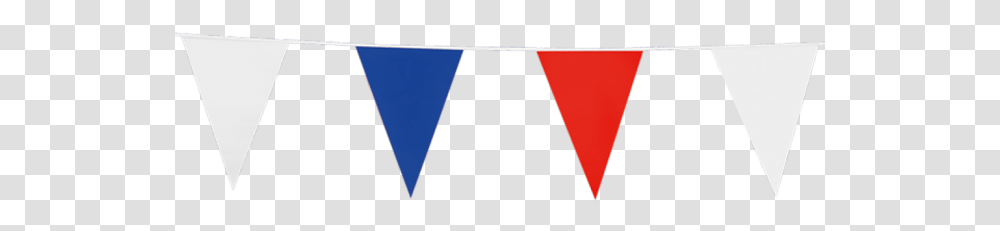 Bunting Pe 10m Red White And Blue Flags, Triangle, Light Transparent Png