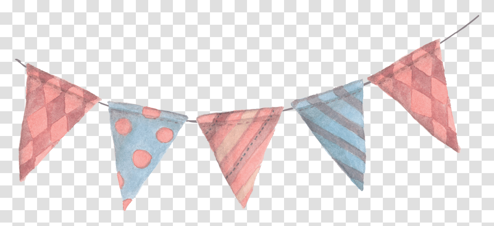 Bunting Pennon Paper Flags Small Banner Clipart Transparent Png